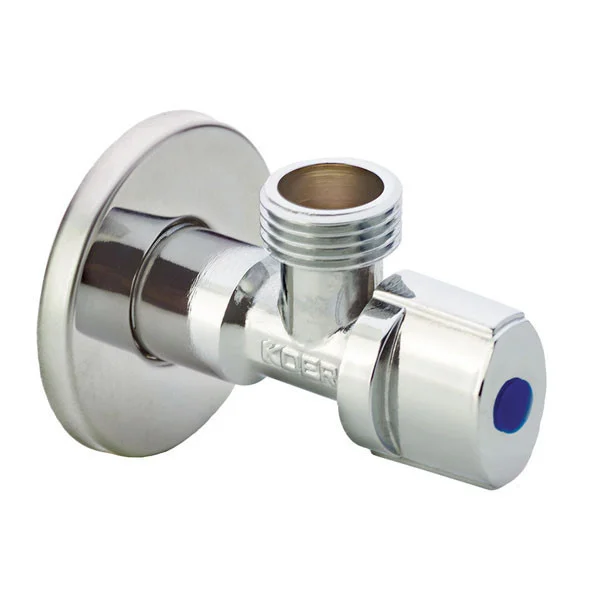 Кран ANGO кутовий, кульовий ∅ 1/2"х3/4"