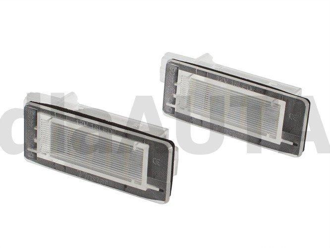 Renault Captur Espace IV Fluence Modus FL Scenic II III світлодіодні лампи підсвічування номерного знака 2 шт., фото 1