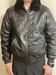 Куртка чоловіча демісезонна кожзам на блискавці, р. L-4XL "MOZART" купити недорого від прямого постачальника
