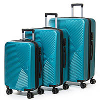 Комплект чемоданов ABS-пластик 804 Т1 emerald
