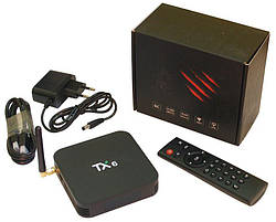 Медіаприставка TX-6 4/64G Smart TV Box (Android 9.0, ОЗП 4 Гб, 64 Гб вбудованої пам'яті, 4-ядерний процесор