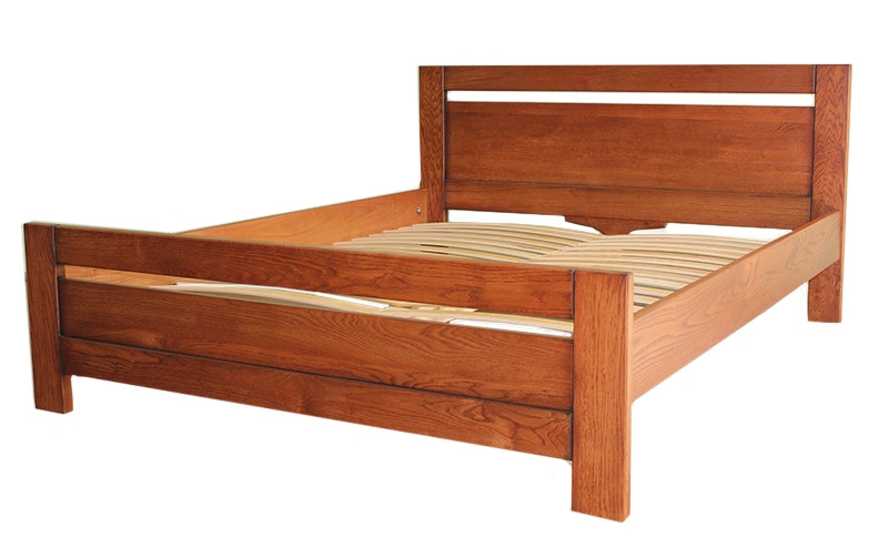 Ліжко односпальне з натурального дерева в спальню/дитячу Глорія 80*200 (дуб)АРТ меблі - фото 7 - id-p255109973