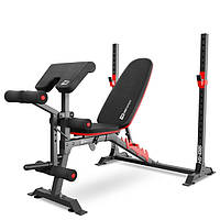 Тренувальна лава з партою Скотта Hop-Sport HS-1095 186x107x126 см 37 кг Чорний