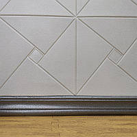 Al Гнучкий самоклейний м'який підлоговий плінтус/багет срібло (123)