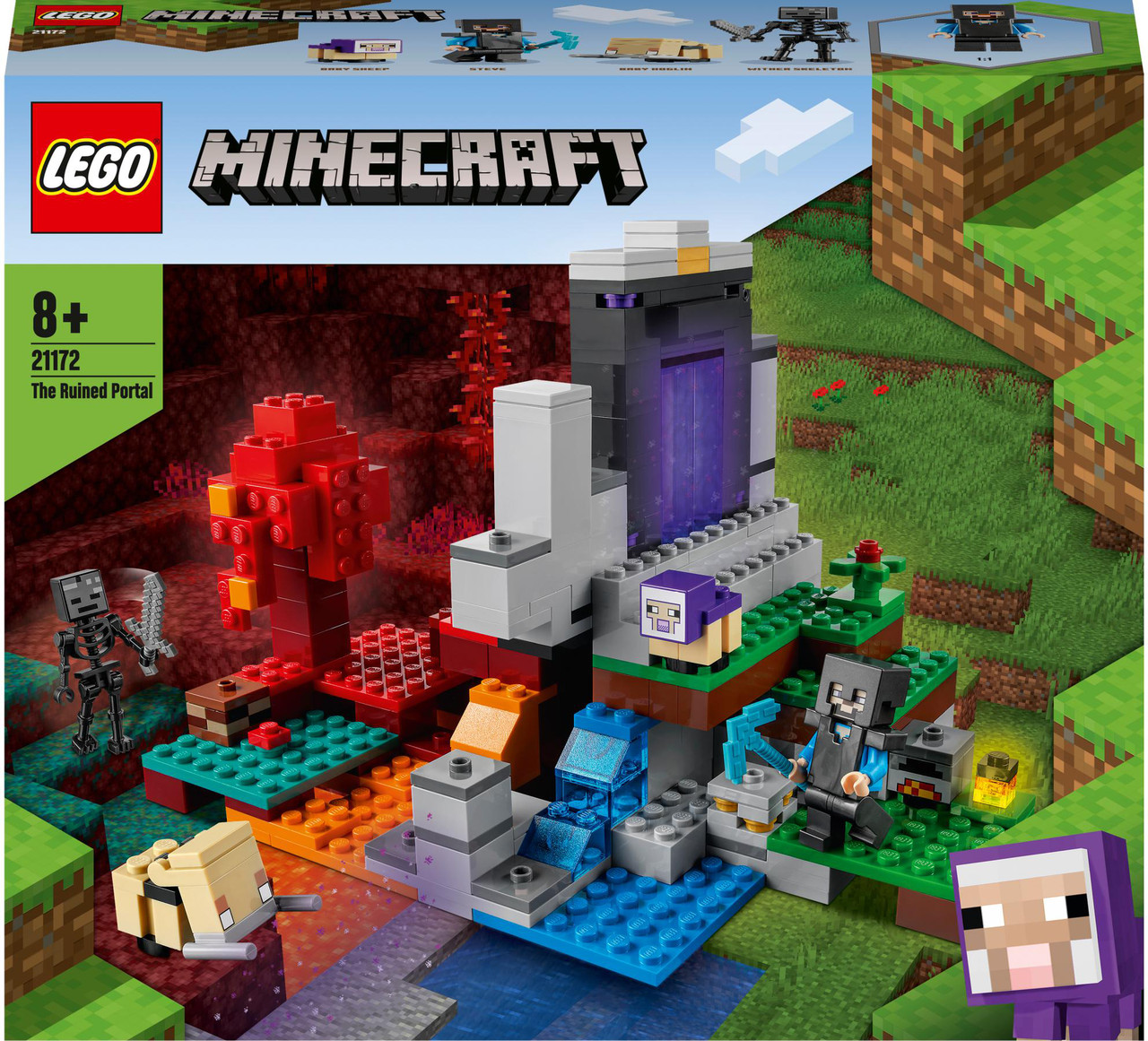 LEGO Minecraft Зруйнований портал 316 деталей (21172), фото 1