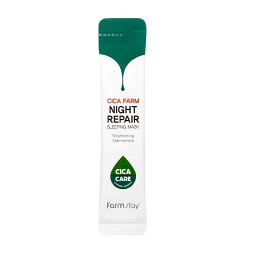 Farmstay Cica Farm Night Repair Sleeping Mask Заспокоєна нічна маска зцентеллою, 4 мл