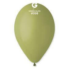 Кулька 12"/30 (10/26) оливковий green olive 098 латекс пастель ТМ "Gemar" однотонний шт.