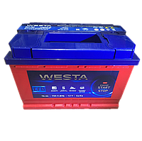 Аккумулятор Старт-Стоп, 78Ah, 750Aen, R+, Westa Premium RED, 6СТ-78А(0) [westa78-750R+] Веста 78 ампер, правое
