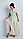 Довга сукня жіноча в квітковому принті спідницею А-силуету та рукавами на манжеті розмір 42/44, фото 5