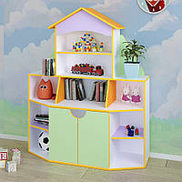 Детская стенка для игрушек Книжный дом