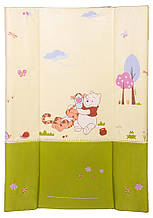 Пеленатор м'який Ceba Baby CE-102 для пеленальних комодів winnie the pooh беж - салат