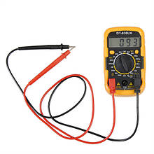 Мультиметр DT-830 LN з підсвічуванням і звуком ABaTap до 750 В Помаранчевий