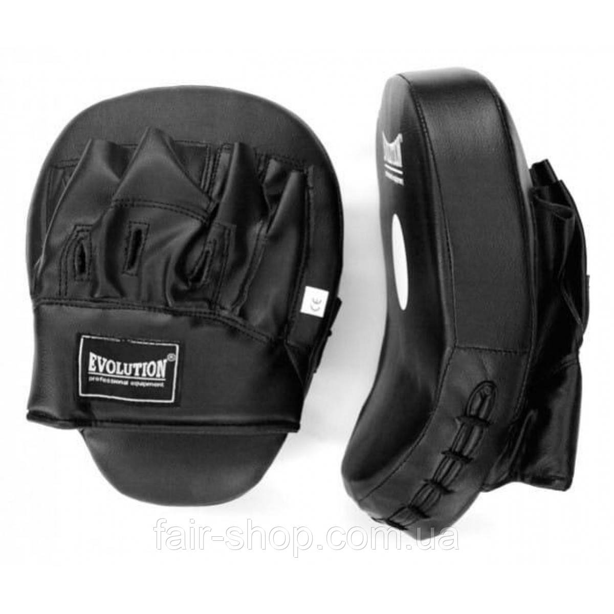 Лапи EVOLUTION PROFESSIONAL EQ tarcze trenera profilowane Black, оригінал. Доставка з США/ЄС протягом 14 днів, фото 1