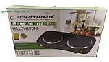 Нова 2-дискова настільна електроплита Esperanza EKH007K із Європи з гарантією, фото 7