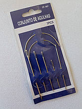 Иглы ручные (иголки для ручного шитья) NEEDLES № CF-907 (7шт)