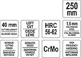 Ножиці з металу Ліві Ручні 250 мм YATO YT-1960, фото 3