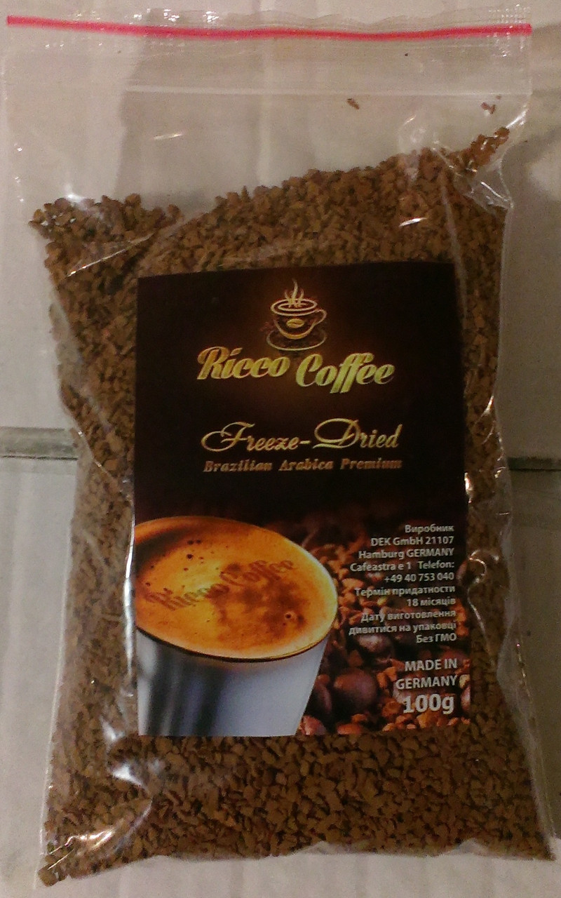 Кава Ricco Coffee розчинна сублімована 100 гр