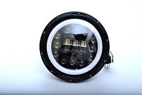Фара-LED Коло 60W 10-30V Ø 7" (1шт) / 12LED/ Линзованая/ ETI!DRL/ на УАЗ,Нива,2101 3583
