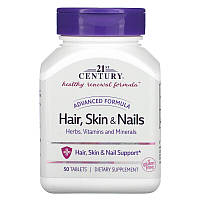 21st Century Advanced Formula Hair Skin & Nails 50 таблеток (4384304148)