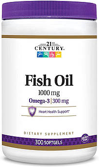 21st Century Fish Oil 1000 mg 300 капсул (4384304157)