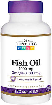 21st Century Fish Oil 1000 mg 120 капсул (4384304158)
