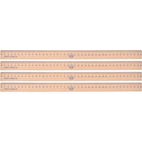 Лінійка 40 см, дерев'яна, фото 1