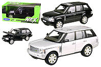 Машина метал 22415W "WELLY"1:24 LAND ROVER RANGE ROVER, 2 кольори, в коробці 23*11*10 см