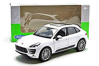 Машина металева 24047W "WELLY"1:24 PORSCHE MACAN TURBO, 2 кольори, в кор.23*11*10 см