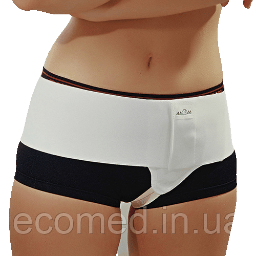 Бандаж протигрижевий паховий правосторонній, розмір 5(білий), фото 1