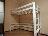 Кровать деревянная двухъярусная 80х190см из массива сосны от 3 шт., фото 3