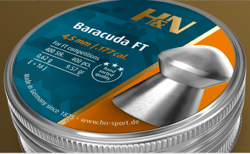 Кулі пневматичні H&N Baracuda FT 4.5 мм. 0,62 г. (400 шт)