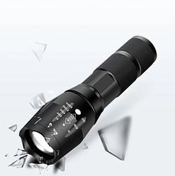 Світлодіодний, тактичний ліхтар Bailong BL-1831 Т6, режим стробоскоп (авварний блимаючий світло) і режим SOS