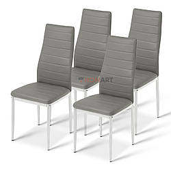 Стільці кухонні набір 4 шт Homart LCM-004G сірий (9296)