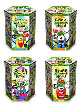 Набір творчої творчості GRASS MONSTERS HEAD - "Весела трава" рус. GMH-01-01,02,03,04...08 G-Rich