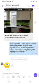 Стеклянный кухонный фартук Зеленый бамбук 2