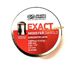 Пули пневм JSB Diabolo Exact Monster. Кал. 4.52 мм. Вага — 0.87 г 200 шт./пач.