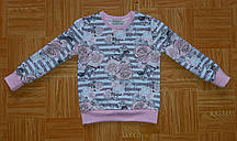 Дитяча кофточка (світшот) для дівчинки з розочками, розмір 98