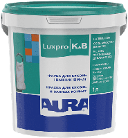 МОЮЩАЯСЯ КРАСКА ДЛЯ КУХОНЬ И ВАННЫХ КОМНАТ AURA LUXPRO K&B 1 литр