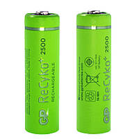 Аккумулятор AA R6 2500 mAh, GP ReCyko, 1.2V (цена за 1 аккумулятор) GP250AAHCE-2GBE2