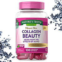 Коллаген Nature's Truth Nature's Truth Collagen Beauty Hydrating Formula(Увлажнение) 100 жидких гелевых капсул