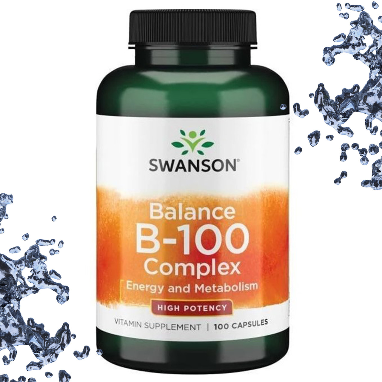 Вітамінний комплекс Swanson Balance B-100 Complex Energy & Metabolism 100 вегетаріанських капсул