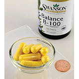 Вітамінний комплекс Swanson Balance B-100 Complex Energy & Metabolism 100 вегетаріанських капсул, фото 2