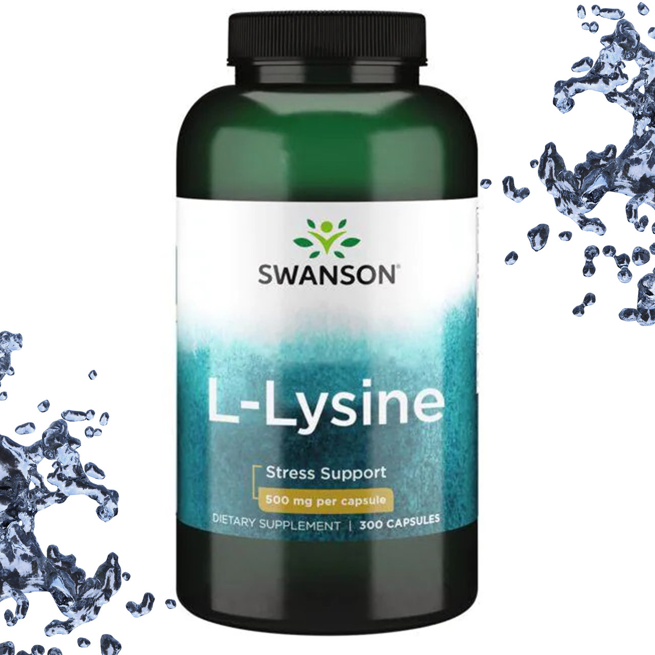 Л-Лізин Swanson L-Lysine 500 мг 300 капсул