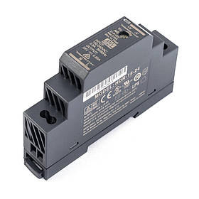 Блок живлення MEAN WELL HDR-15-24 0,63A 24V DC 15,2W на DIN-рейку (вхід 85~264V AC / 120~370V DC)