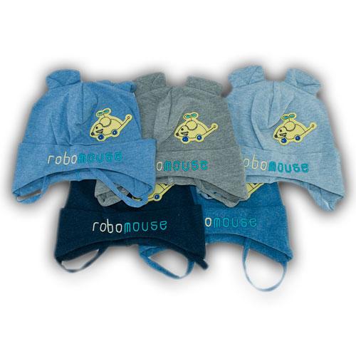 Трикотажная шапочка на завязках Трикотажная шапочка на завязках