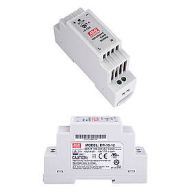 Блок живлення MEAN WELL DR-15-12 1A 12V DC 15W на DIN-рейку (вхід 85~264V AC / 120~370V DC)