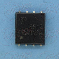 MOSFET N-канал 30В 150А 1.7мОм AOS AON6512 DFN56