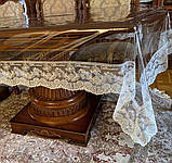 Скатертина силіконова з мереживом Blumarine, колір: капучино (Під замовлення, або стандартний розмір), фото 3