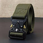 Чоловічий ремінь Tactical Belt 125 см, Зелений / Туристичний ремінь / Чоловічий ремінь із пряжкою, фото 7