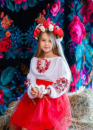 Спідничка для дівчинки пишна червона фатин